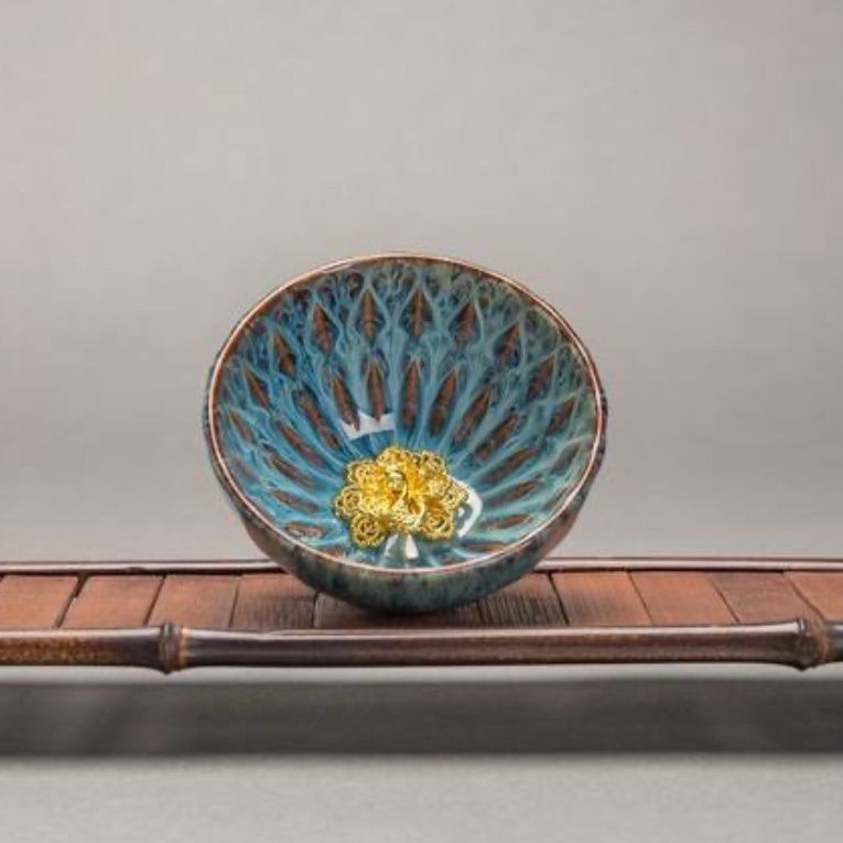 【汀和大福】鑲金七彩鎏金主人杯