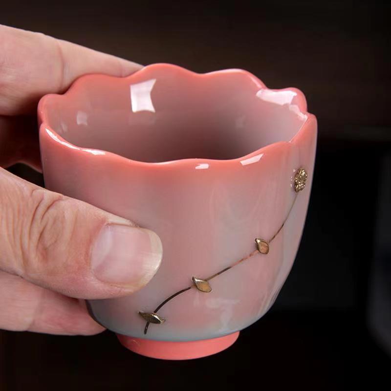 【汀和大福】青瓷豬油凍鋦釘主人杯