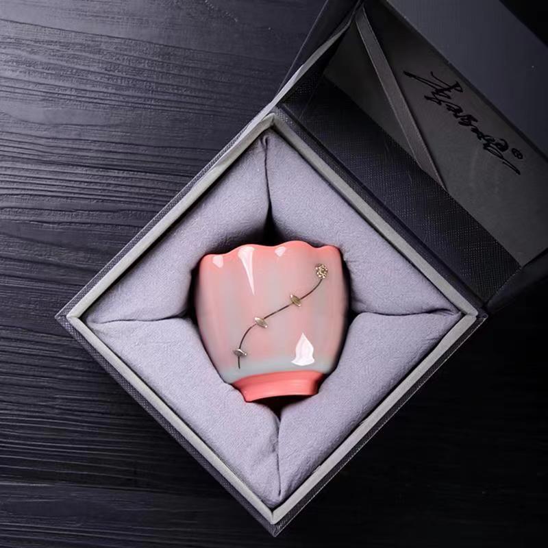 【汀和大福】青瓷豬油凍鋦釘主人杯