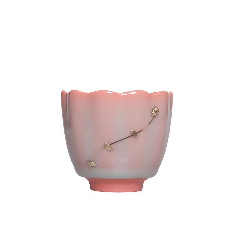 【汀和大福】青瓷豬油凍鋦釘主人杯